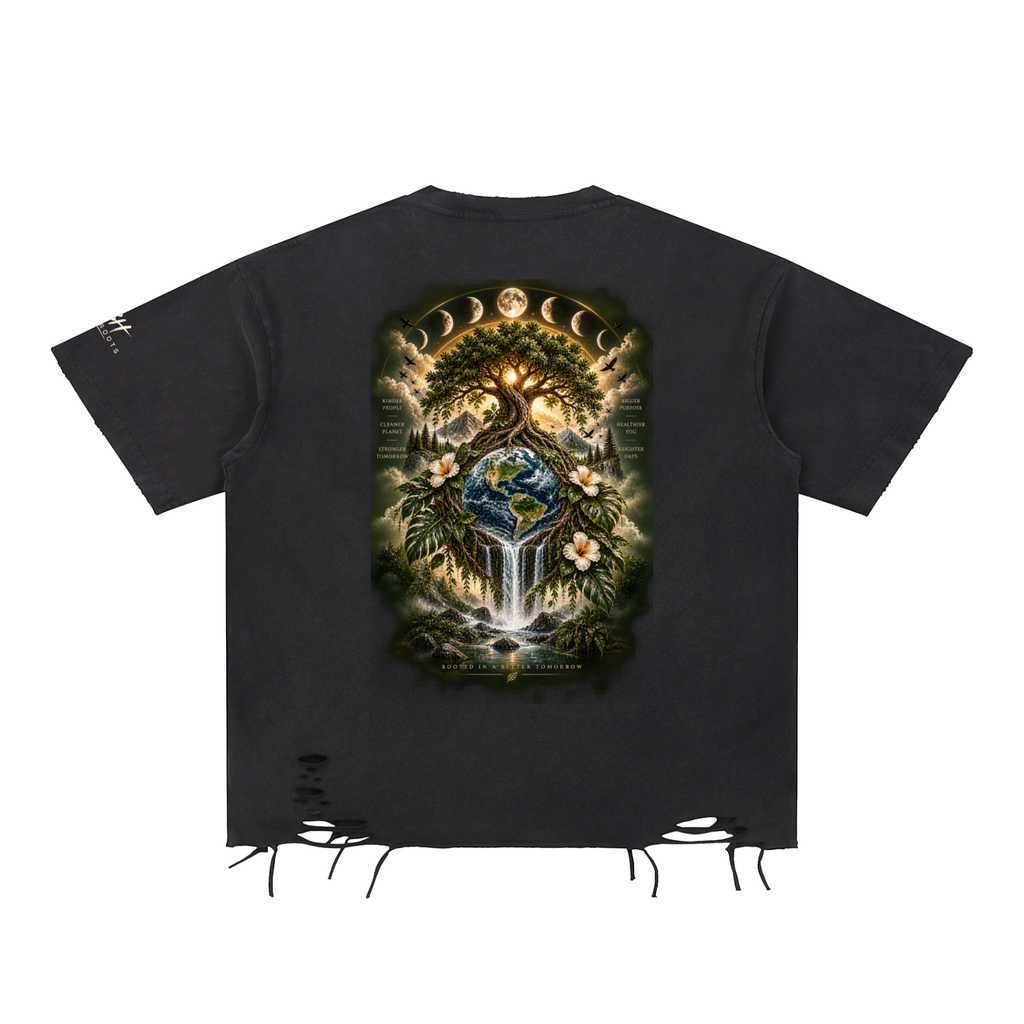 EARTH & SOUL Raw-Hem Tee