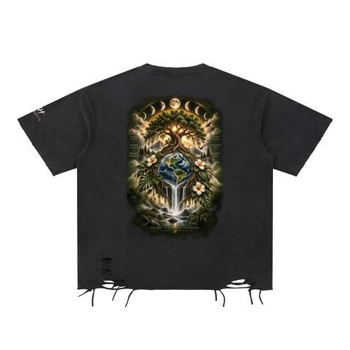 EARTH & SOUL Raw-Hem Tee