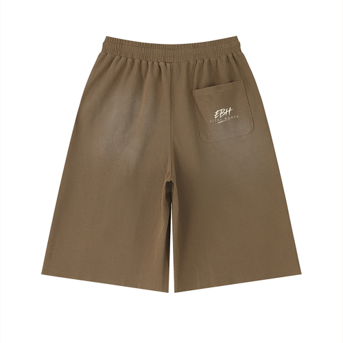 GROUNDED Raw-Edge Shorts
