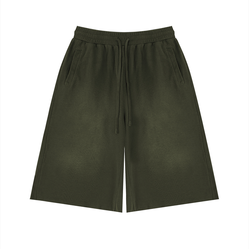 GROUNDED Raw-Edge Shorts