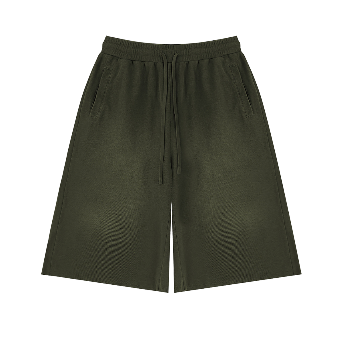 GROUNDED Raw-Edge Shorts
