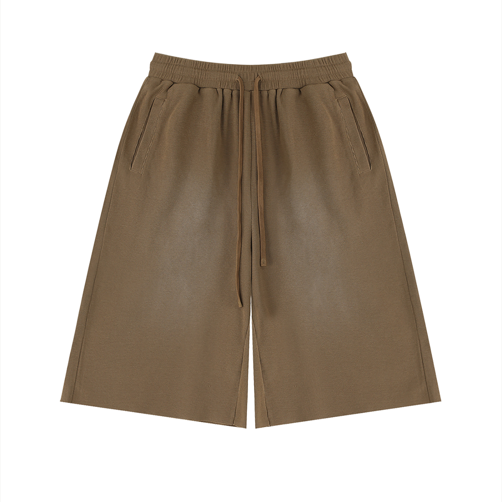 GROUNDED Raw-Edge Shorts