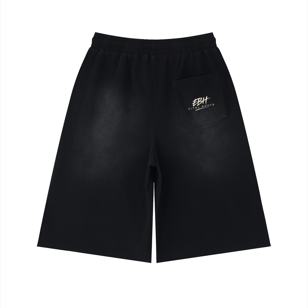 GROUNDED Raw-Edge Shorts