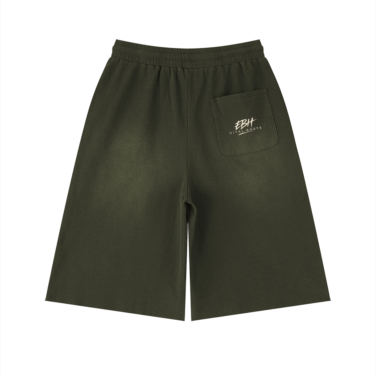 GROUNDED Raw-Edge Shorts
