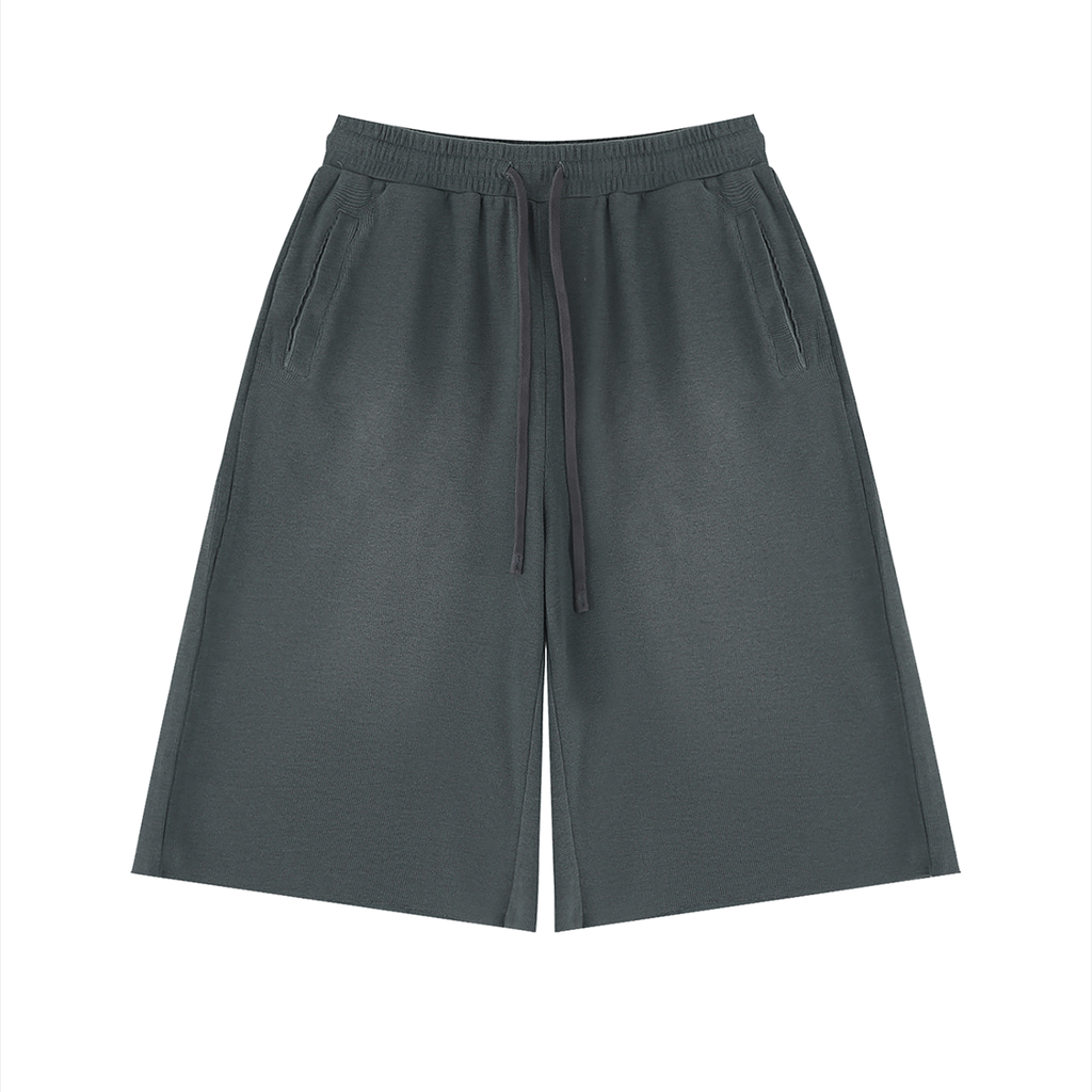GROUNDED Raw-Edge Shorts