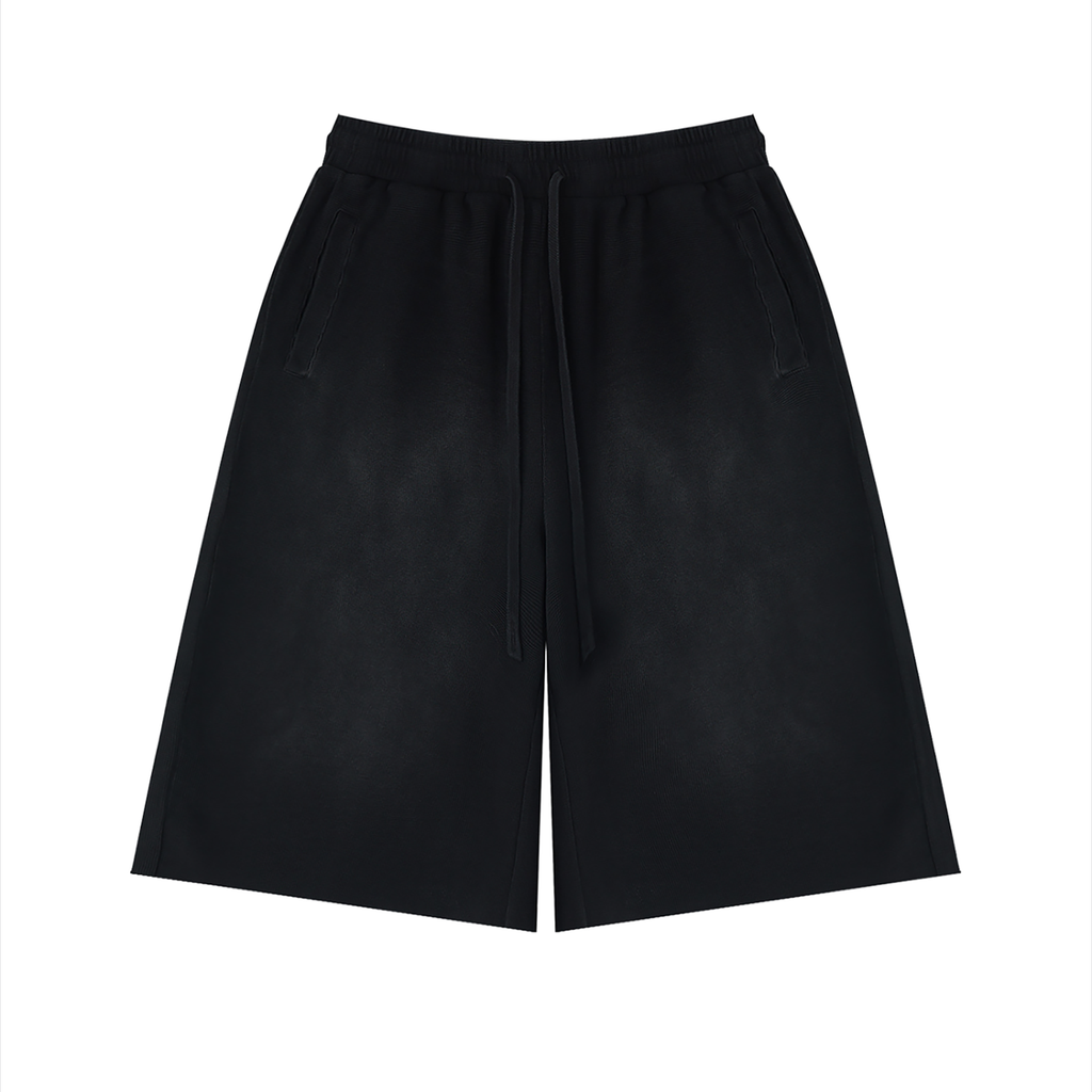 GROUNDED Raw-Edge Shorts
