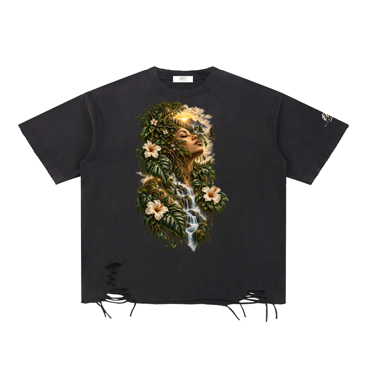 EARTH & SOUL Raw-Hem Tee